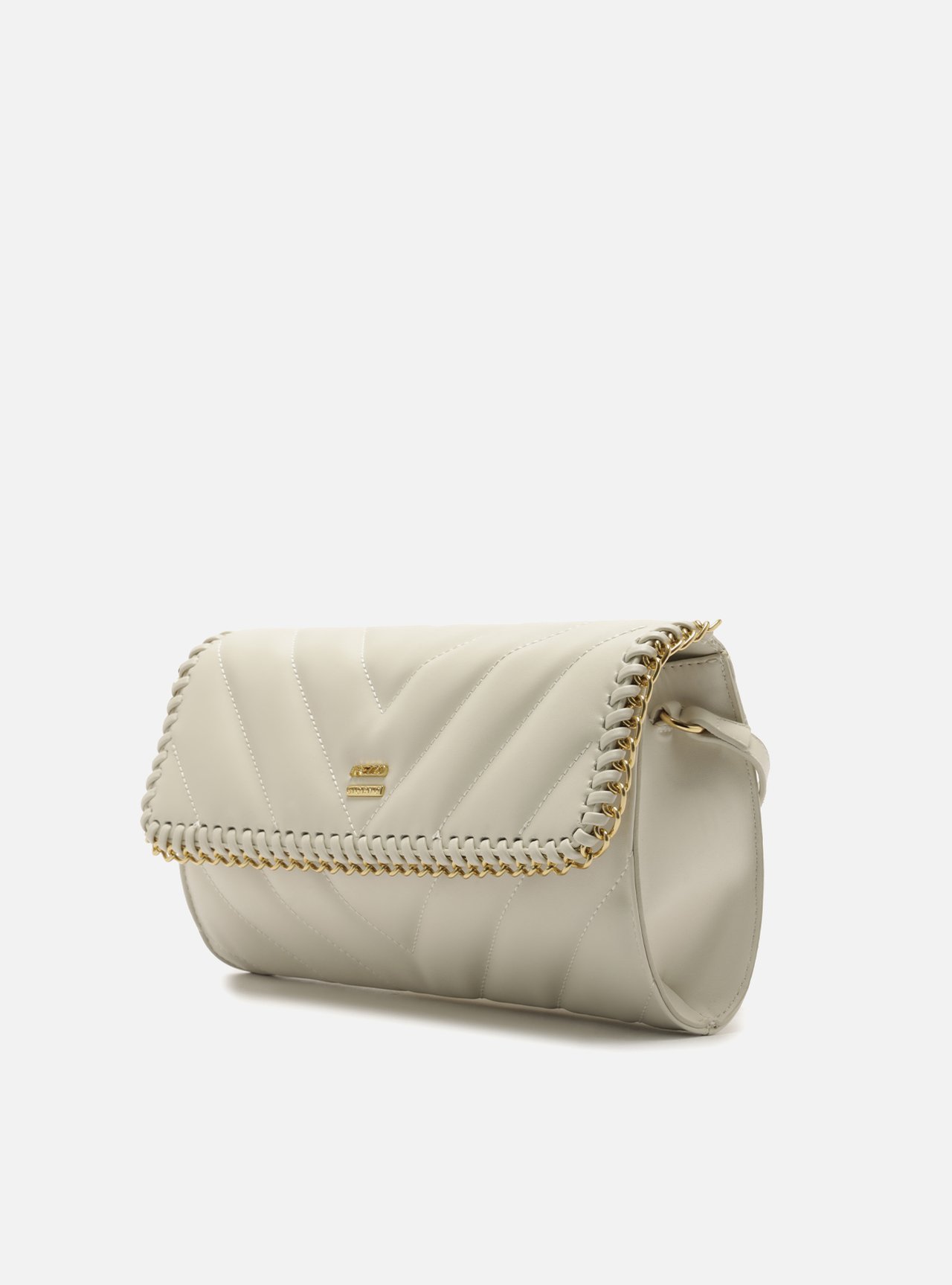 Bolsa Tiracolo Branca Média Matelassê Corrente — foto 2