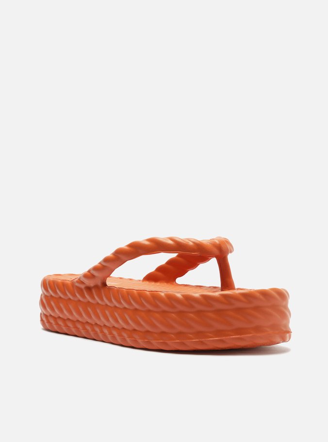 Sandália Laranja Flatform Marrocos Mid