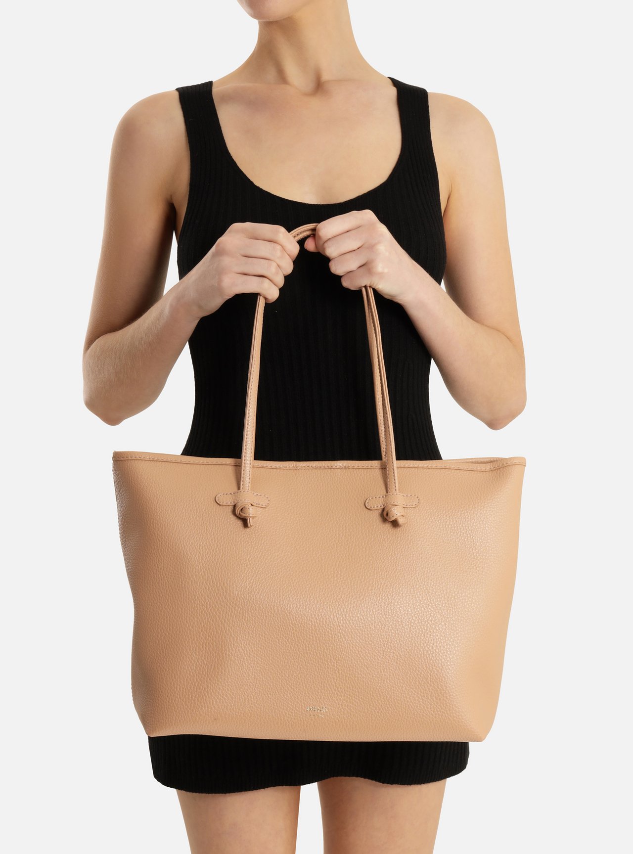 Bolsa Shopping Bege Grande Pouch — foto 7