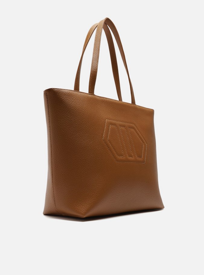 Bolsa Shopping Marrom Grande