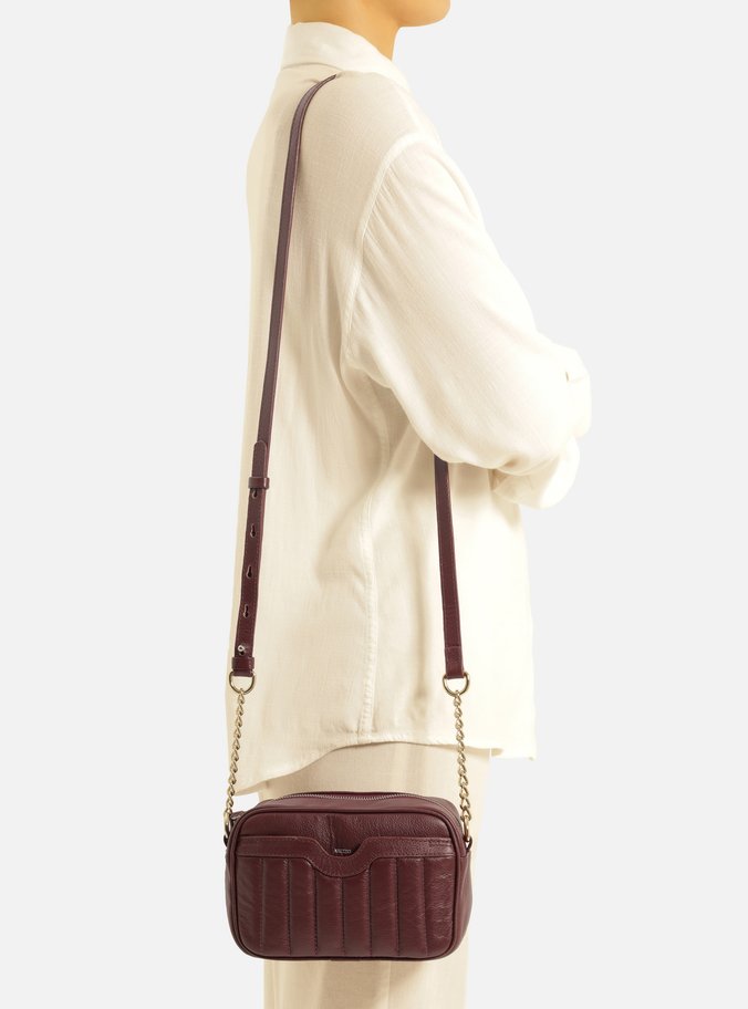 Bolsa Tiracolo Vermelha Couro Francine Pequena