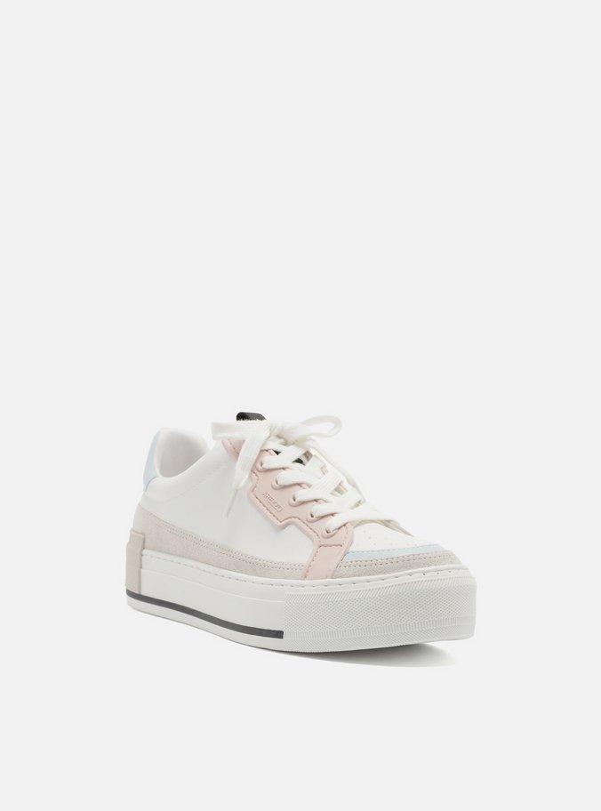 Tênis Branco e Rosa Flatform Amarração