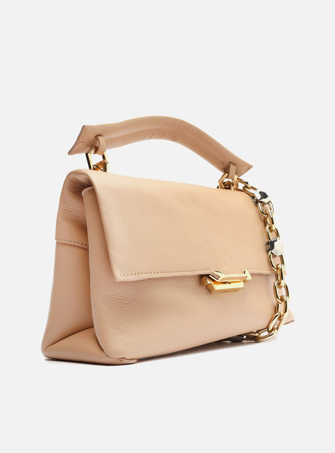 Bolsa Tiracolo Bege Couro Ágatha Grande