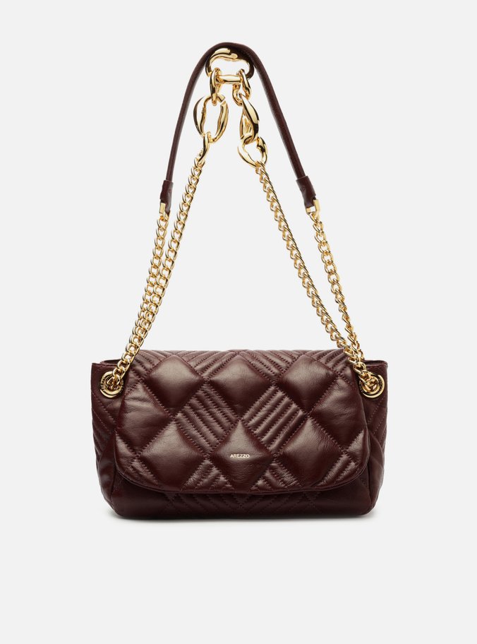 Bolsa Tiracolo Vermelha Couro Matelassê Média