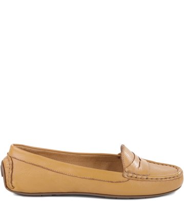 Mocassim Couro Mel