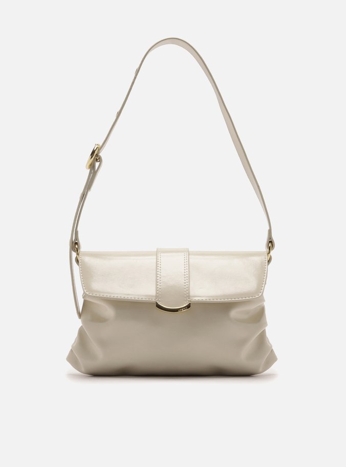 Bolsa Shoulder Off White Média Fivela Metais