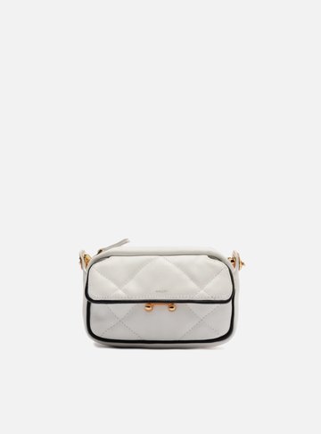 Mini Bag Tiracolo Branca Couro Mizz Duo