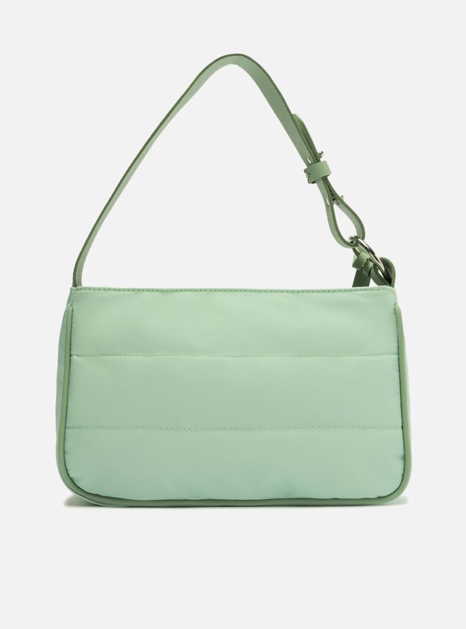 Bolsa Hobo Verde Nylon Pequena Brizza