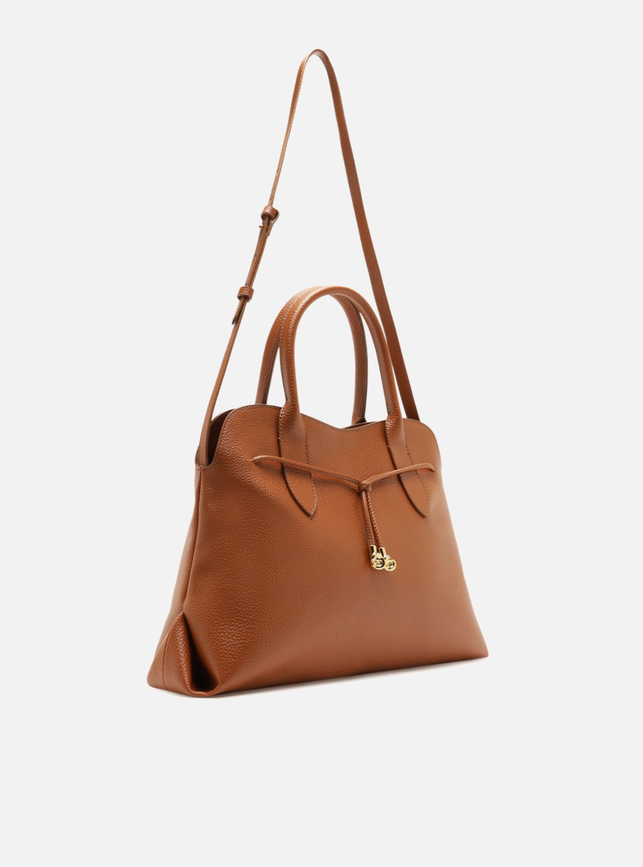 Bolsa Tote Marrom Grande Metais — foto 5