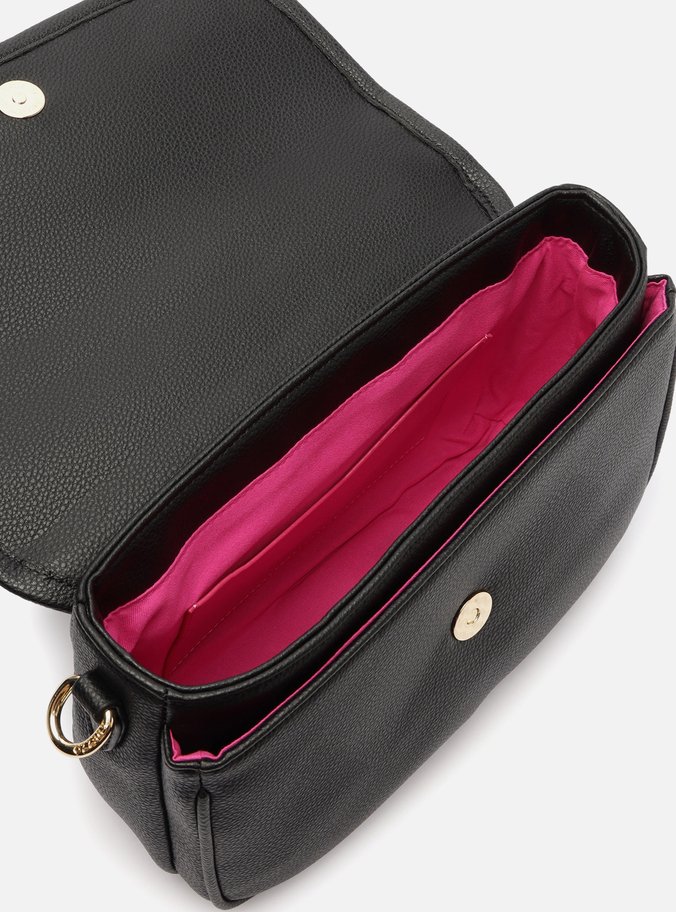Bolsa Tiracolo Preta Média Fivela