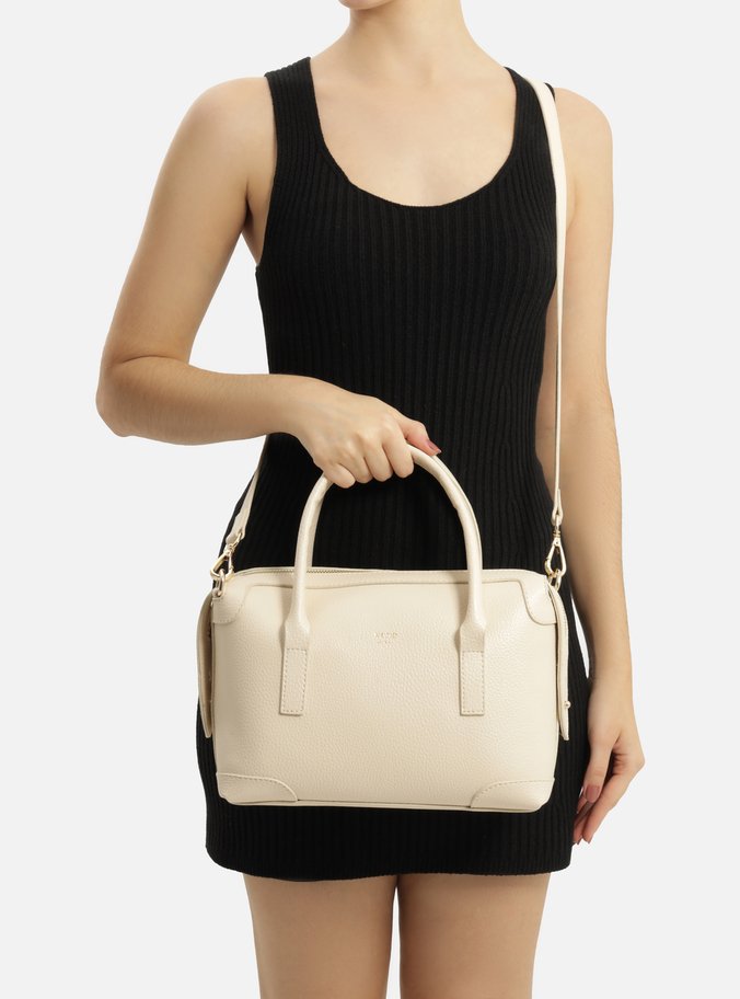 Bolsa Bowling Branca Grande Recortes