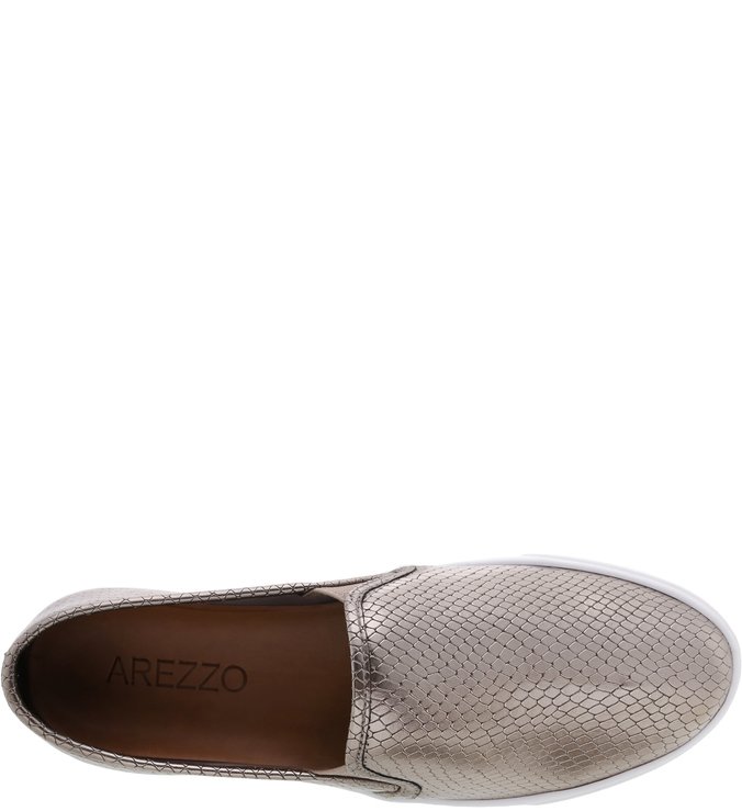Tênis Slip On Snake Prata Velha