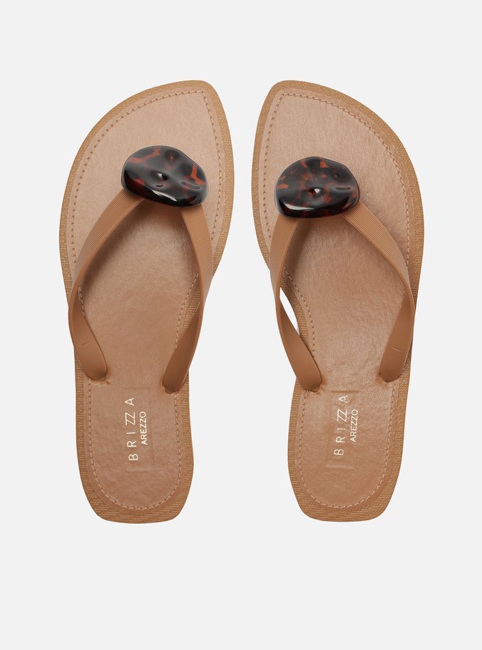 Chinelo de Dedo Marrom Brizza