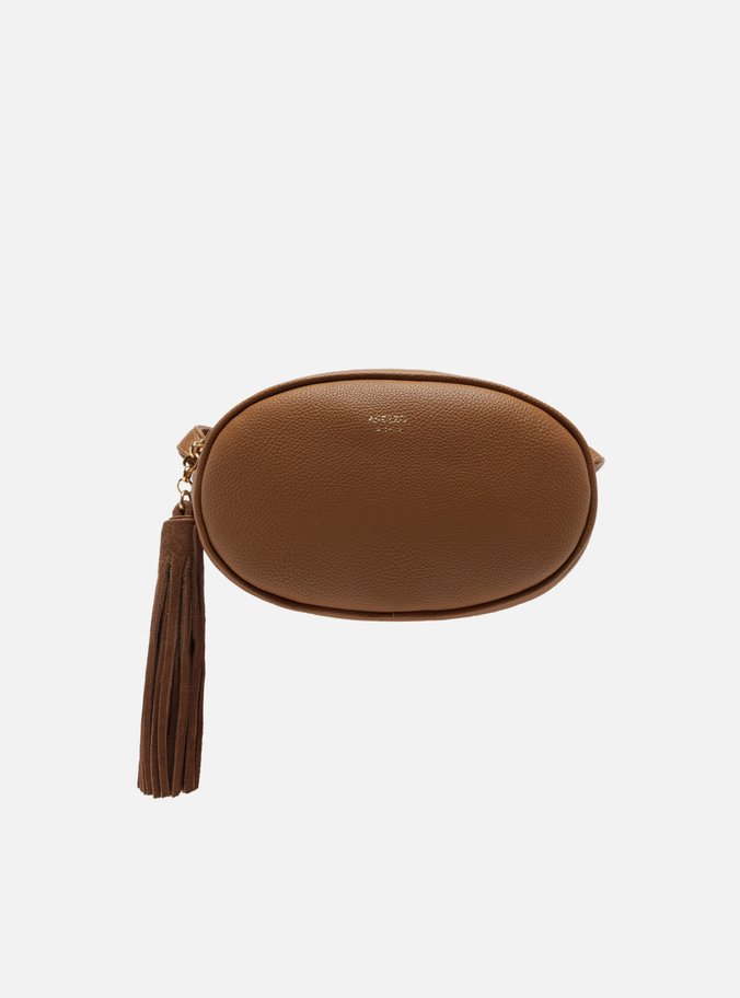 Bolsa Tiracolo Marrom Média Arredondada Barbicacho
