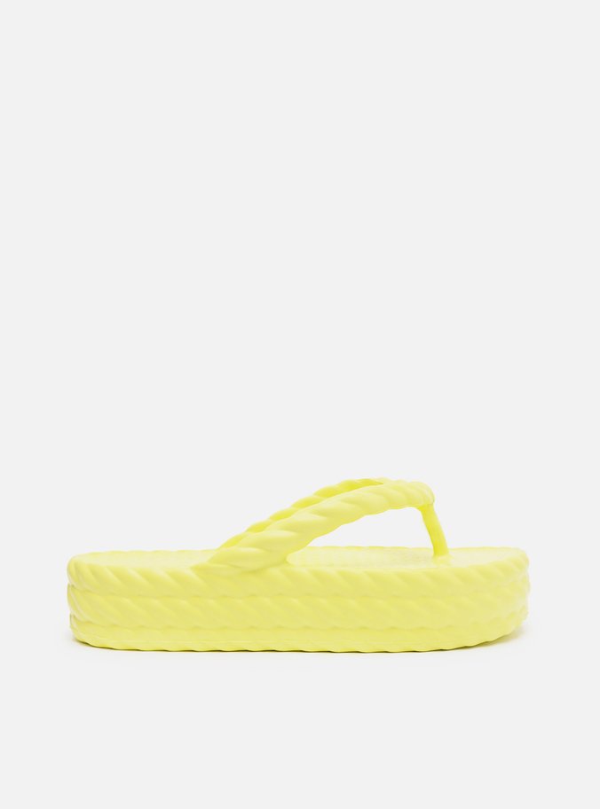 Sandália Amarela Flatform Marrocos Mid
