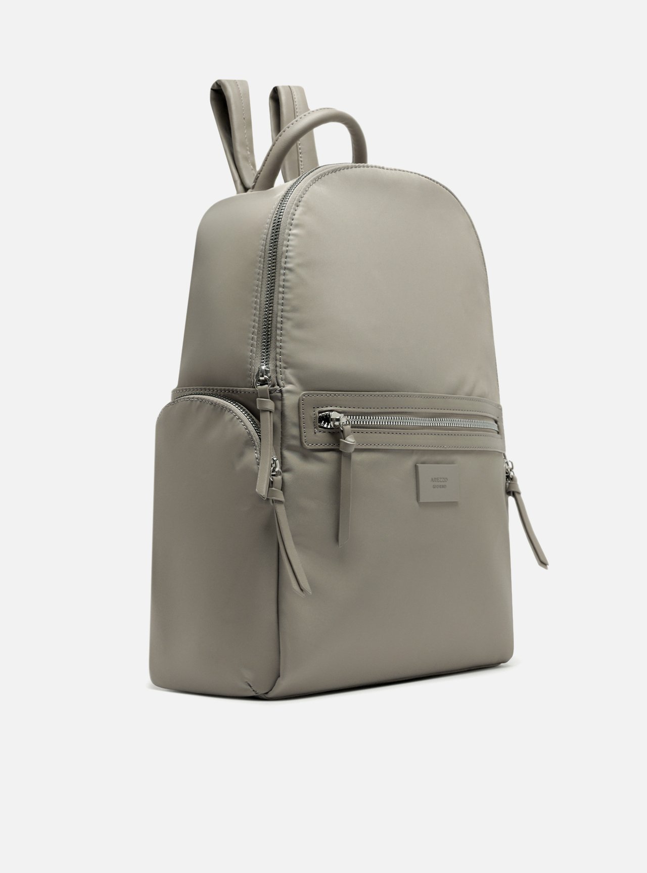 Mochila Nylon Grande Cinza — foto 5