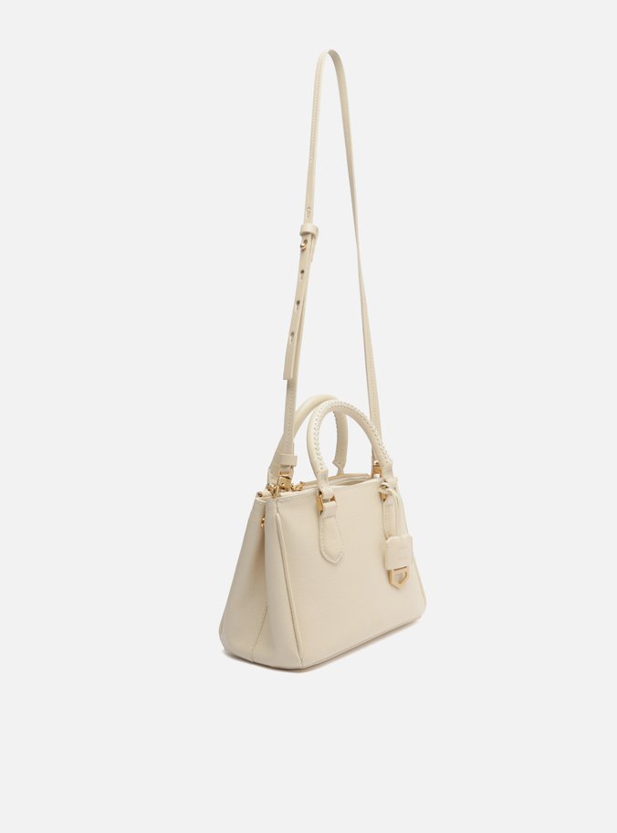 Tote Off-White Couro Média Bag Charm Metal