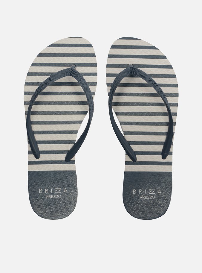 Chinelo Azul Listras Brizza