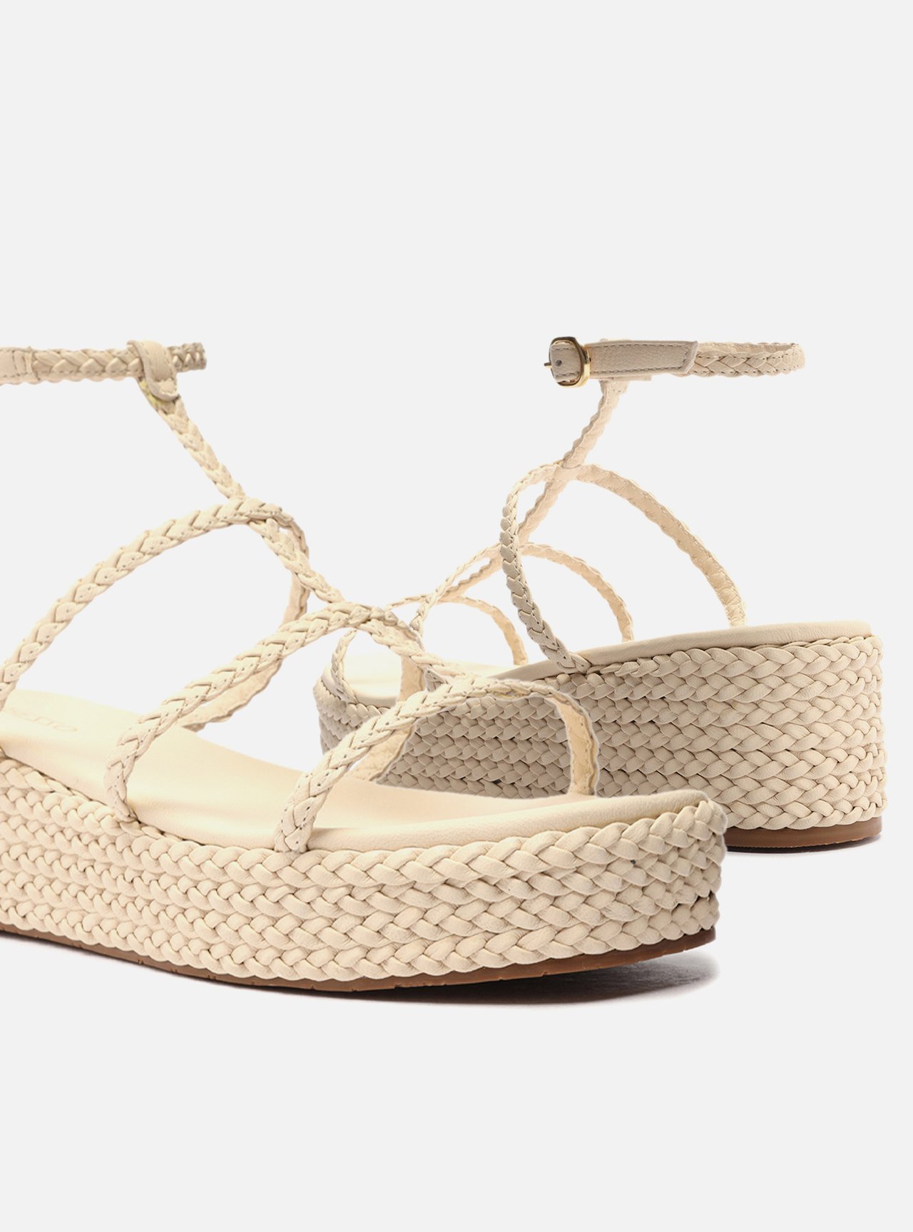 Sandália Off-White Plataforma Trançada — foto 4