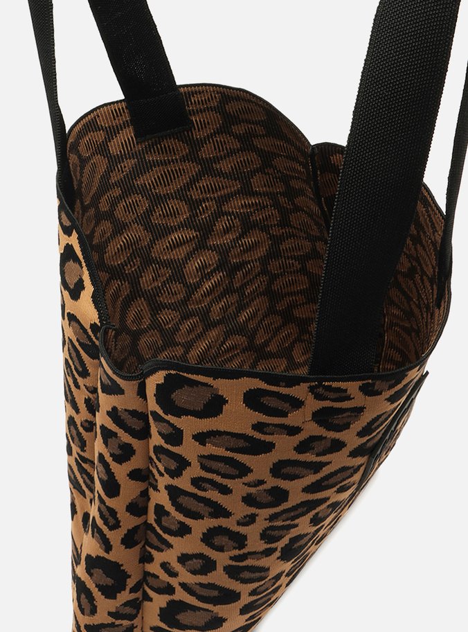 Bolsa Shopping Animal Print Crochê Mônaco Grande