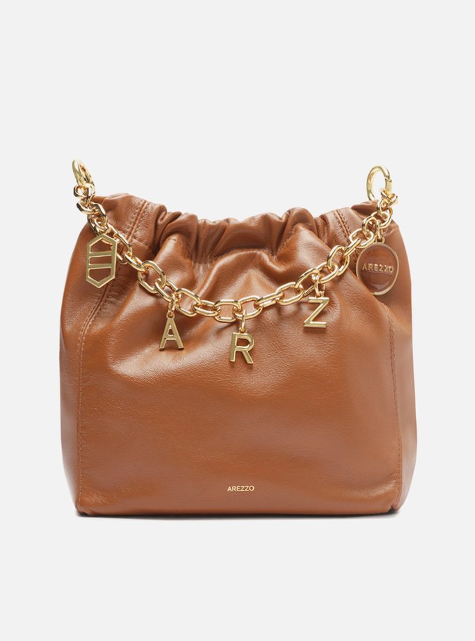 Bolsa Tiracolo Marrom Couro Olívia Pequena