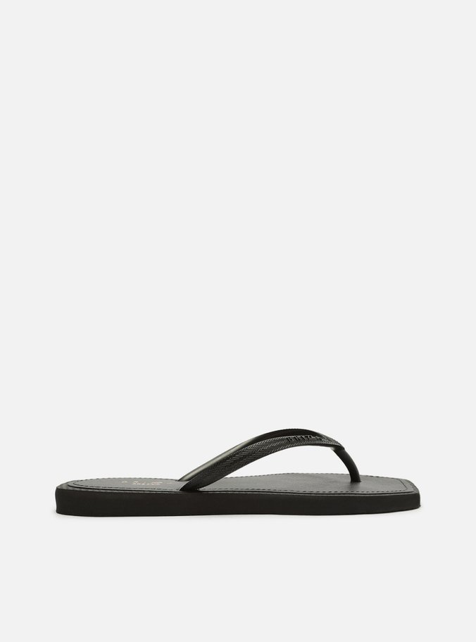 Chinelo de Dedo Preto Square Bicolor Brizza Color