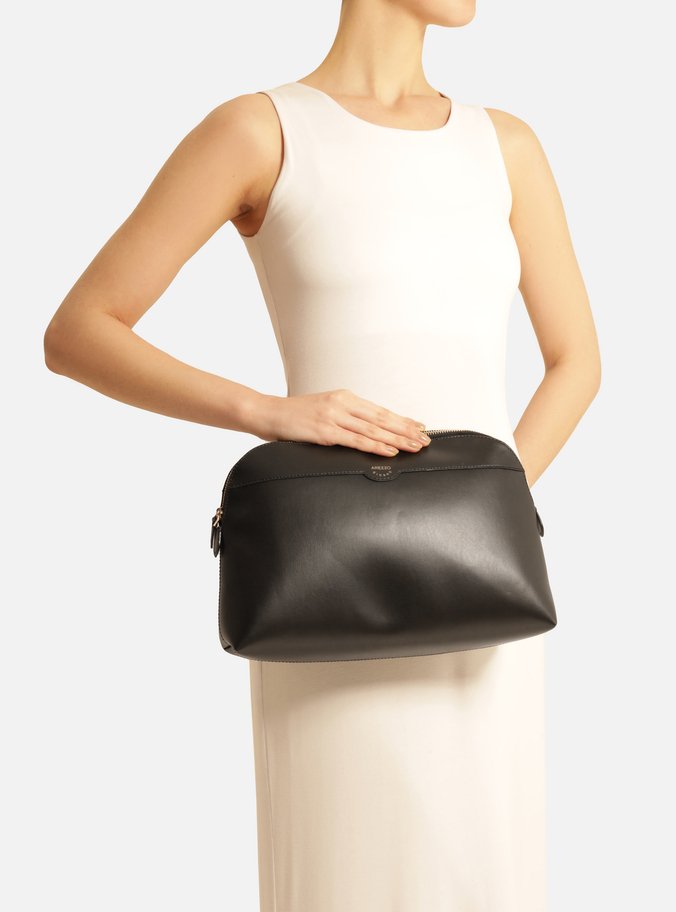 Necessaire Preta Zíper Tag
