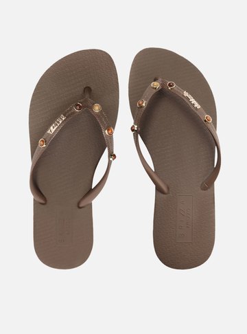 Chinelo Marrom Essential Pedras