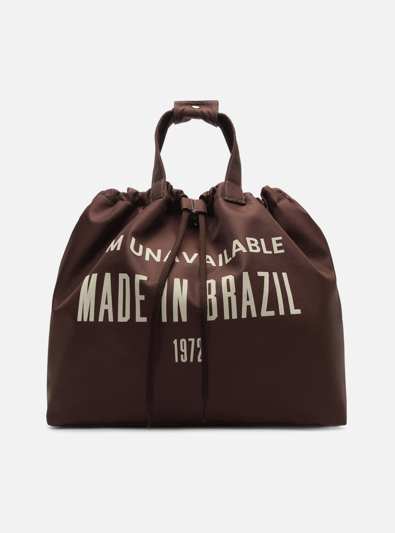 Bolsa Shopping Marrom Tela Lona Grande TIG — foto 6
