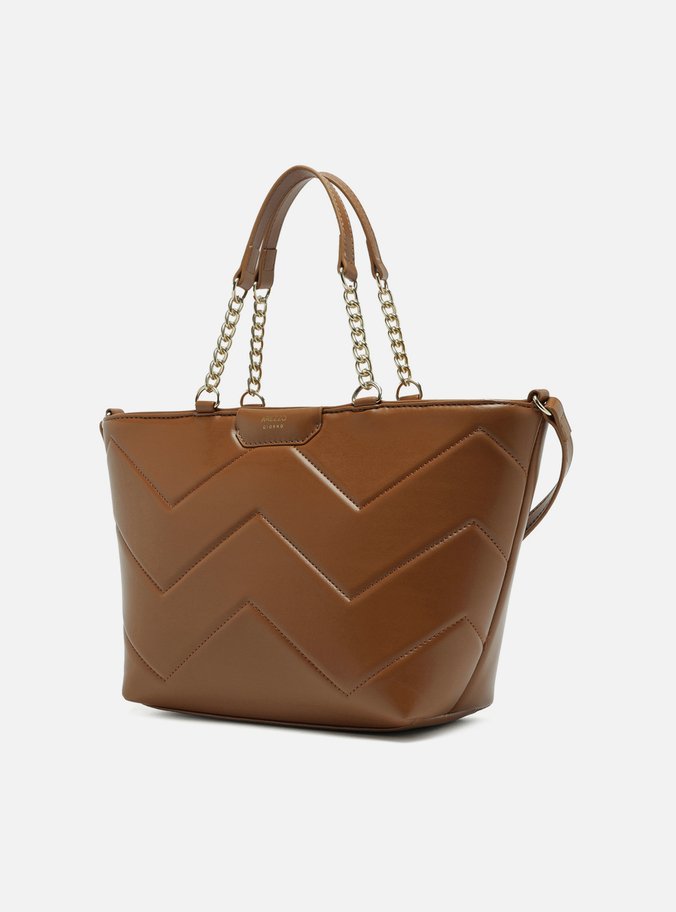 Bolsa Tote Marrom Giorno Grande Matelassê