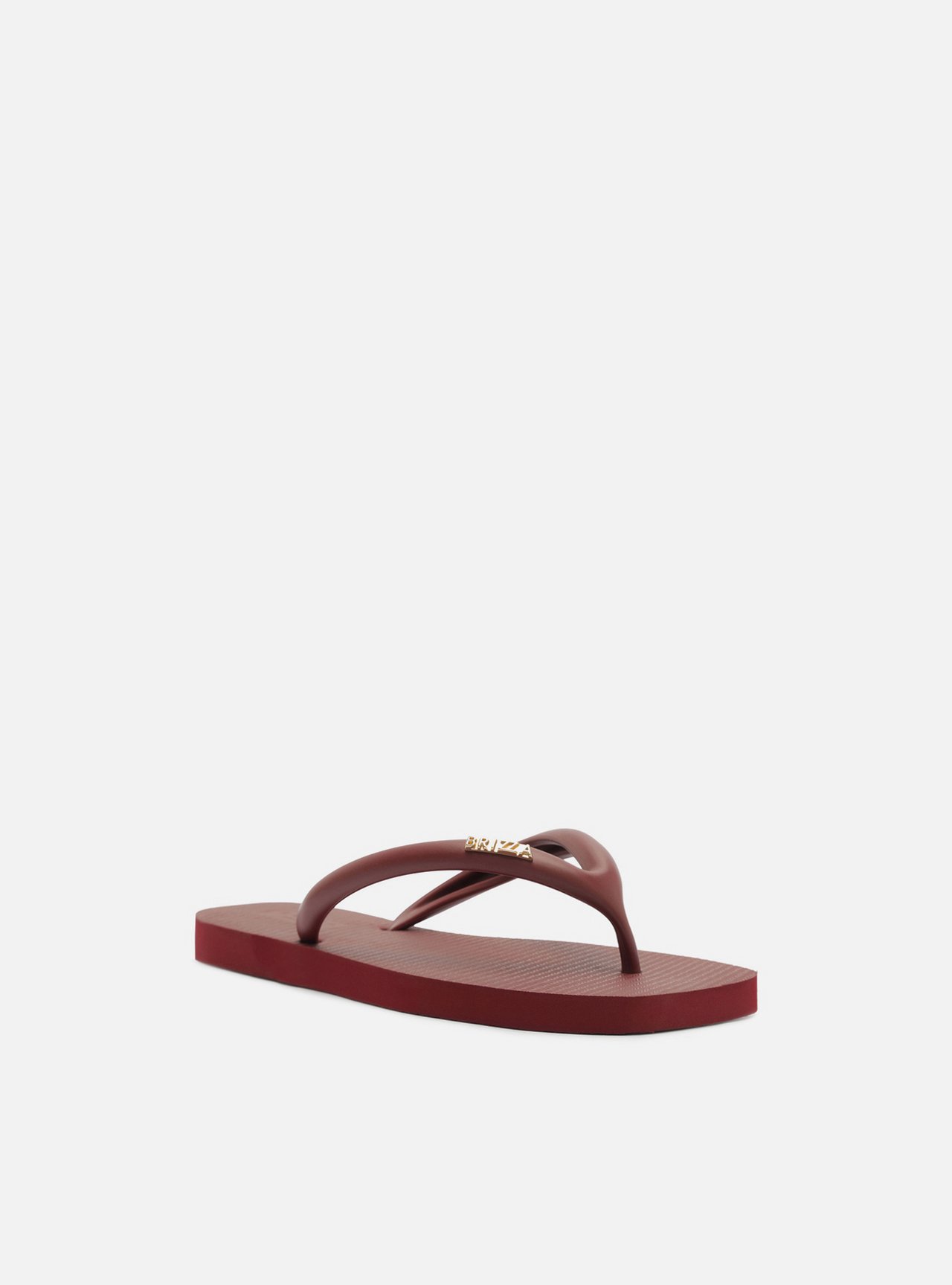 Chinelo de Dedo Vermelho Flatform Metais Brizza — foto 2