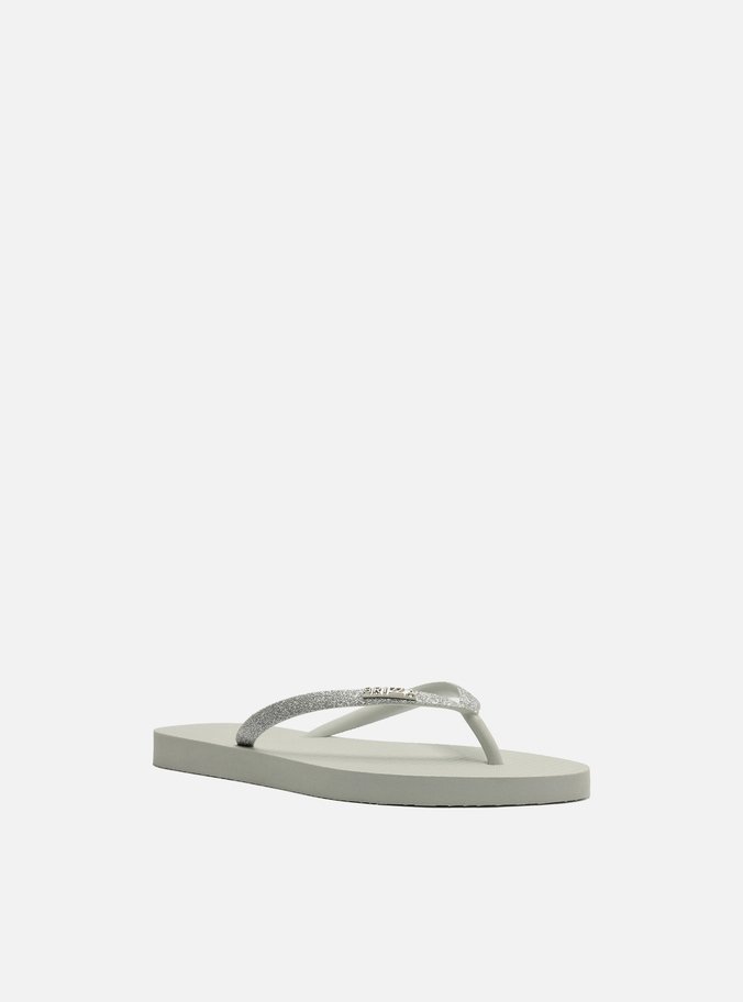 Chinelo Prata Brizza Strass