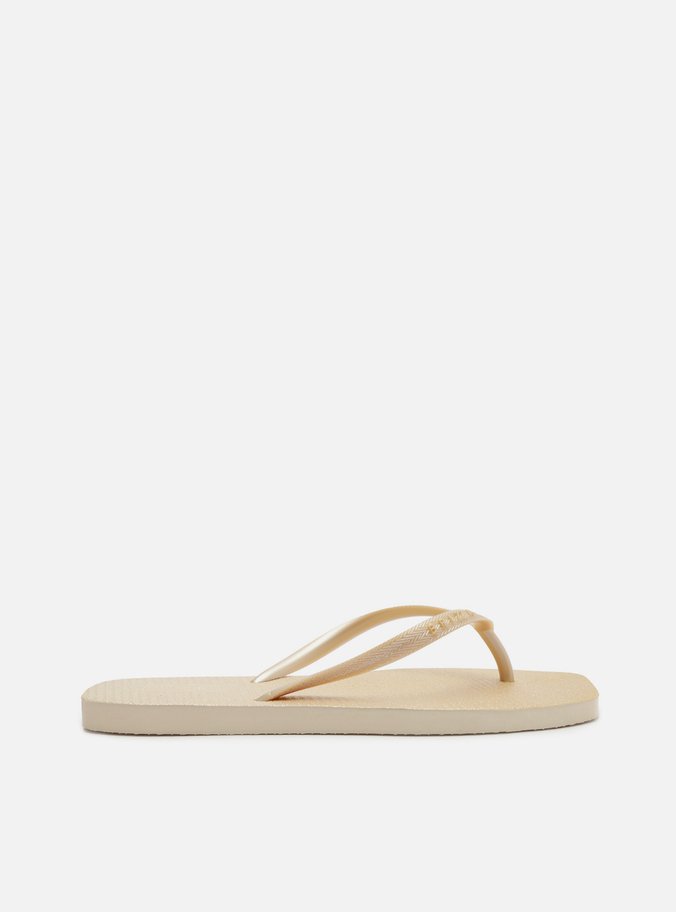 Chinelo de Dedo Dourado Square Brizza