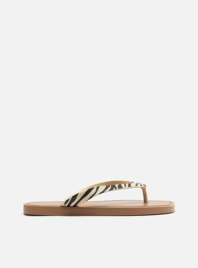 Chinelo de Dedo Animal Print Tira V Brizza