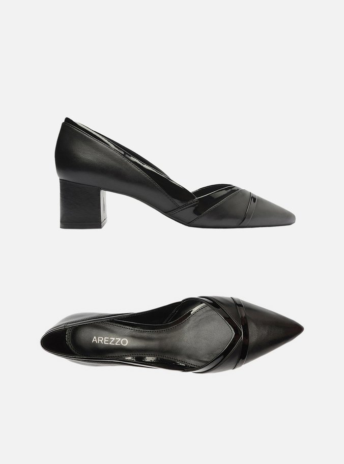 Scarpin Preto Salto Bloco