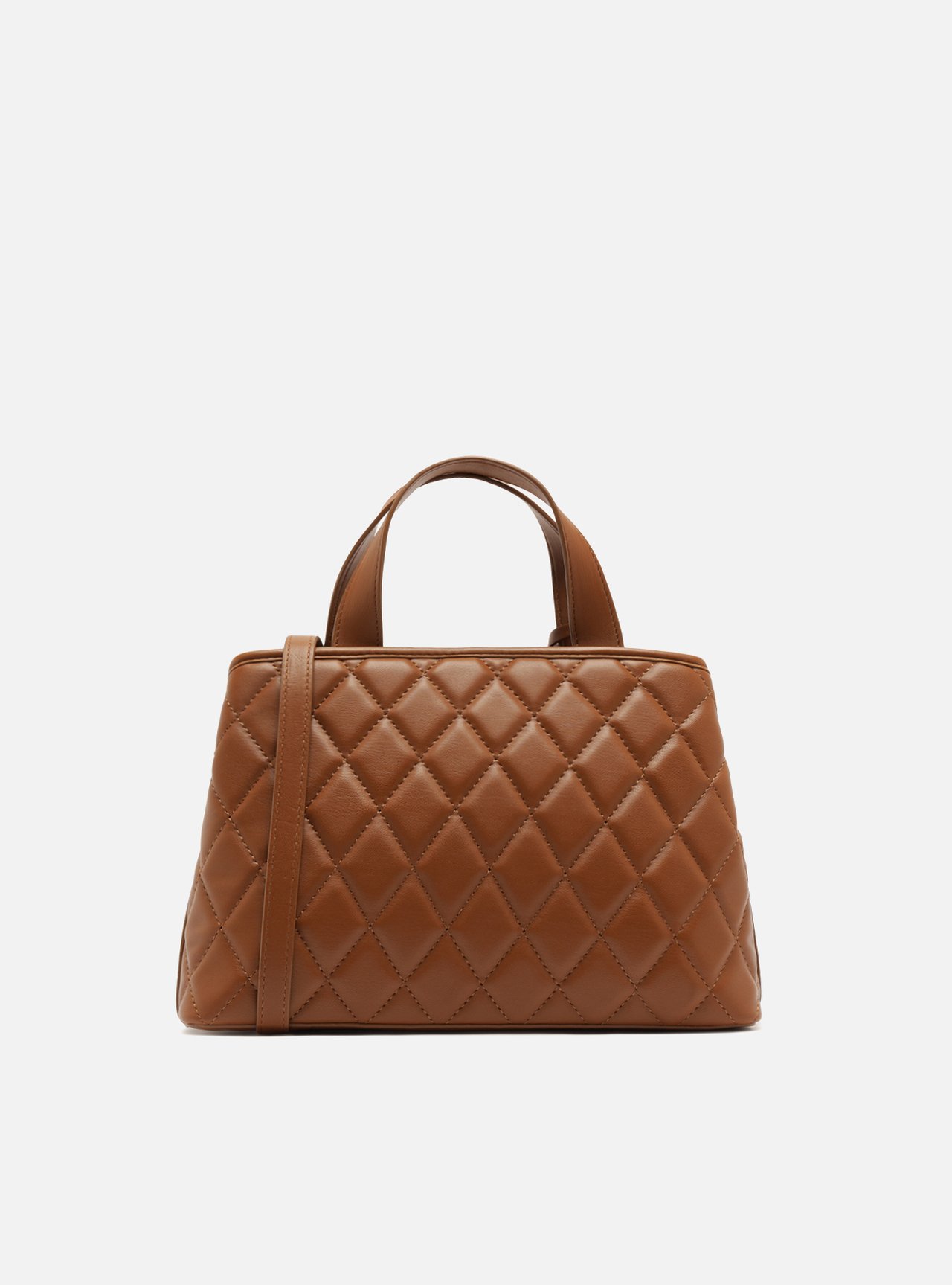 Bolsa Tote Marrom Média Matelassê Corrente — foto 3