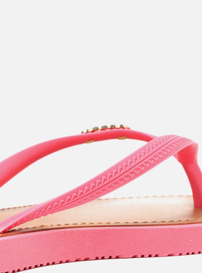Chinelo de Dedo Rosa Bico Quadrado Brizza