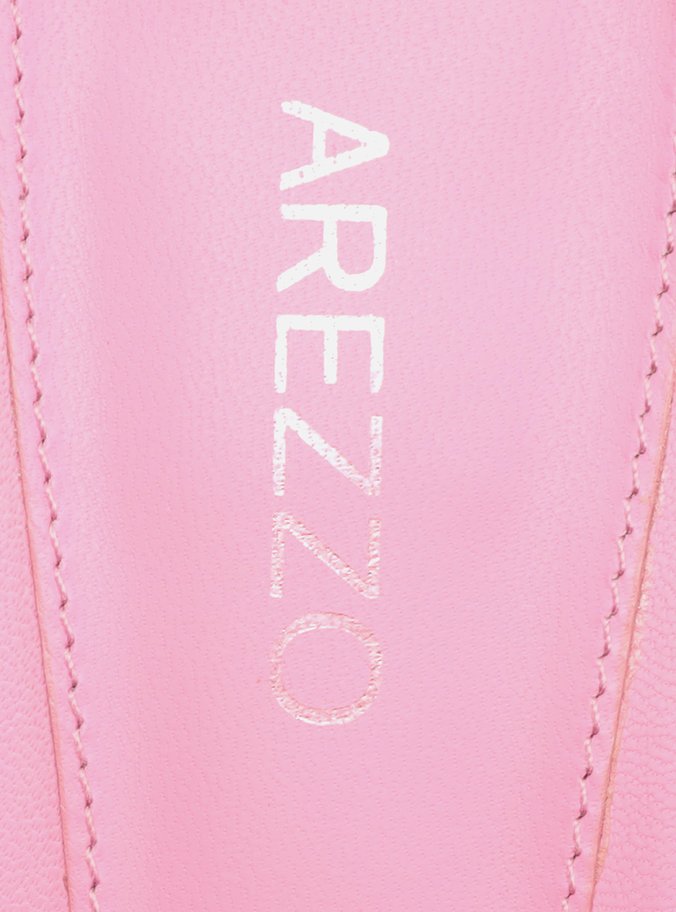 Mule Rosa Salto Taça Multi Tiras