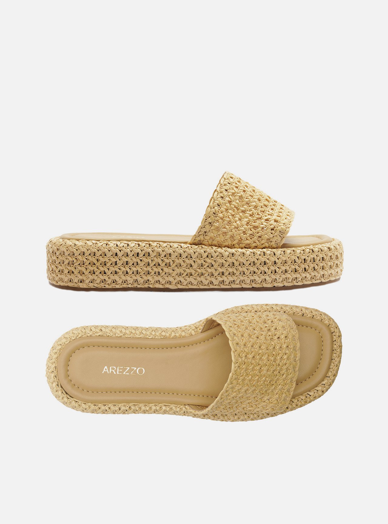 Tamanco Palha Natural Flatform Tira Emma — foto 5