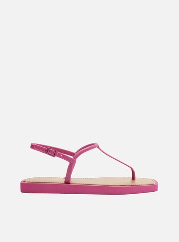 Sandália Rasteira Roxa Slim Square Brizza