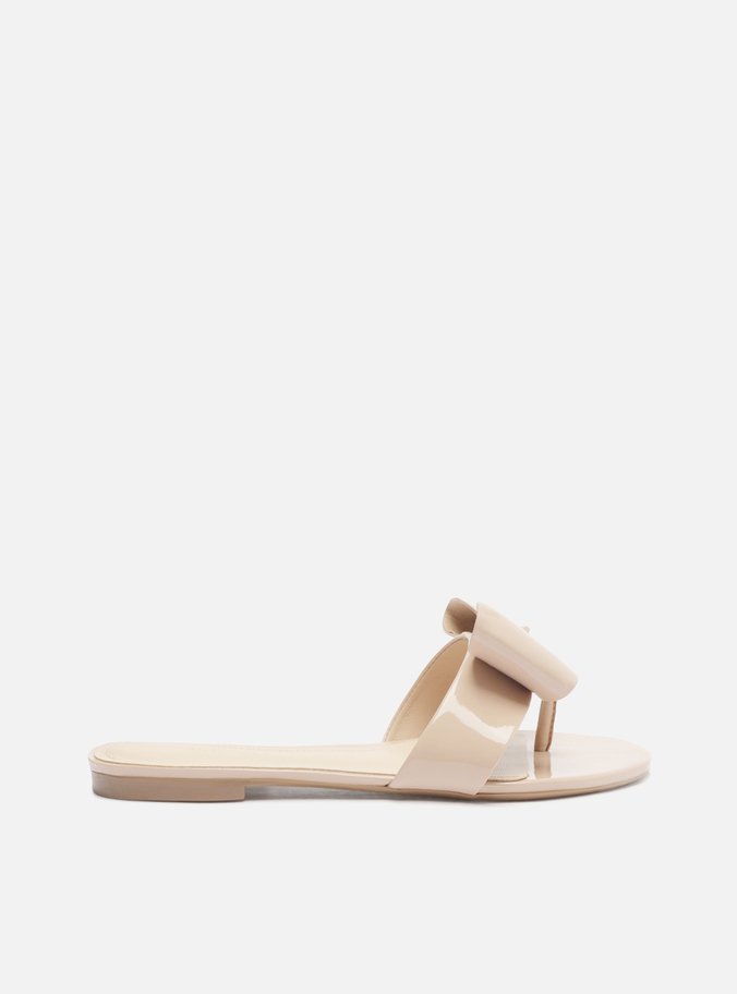 Rasteira Nude Minimalista Laço