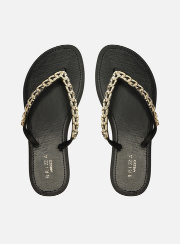 Chinelo de Dedo Preto Corrente Essential
