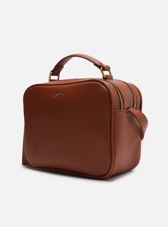 Bolsa Tiracolo Marrom Pequena Barbicacho