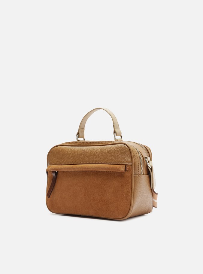 Bolsa Tiracolo Marrom Camurcina Prione Média