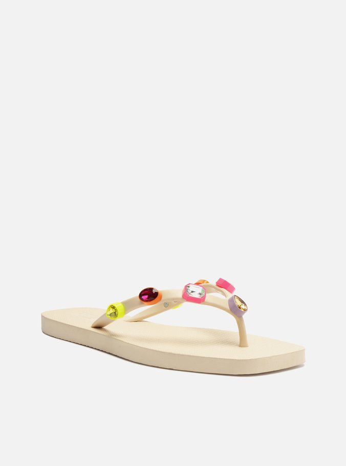 Chinelo de Dedo Off-White Square Diamond