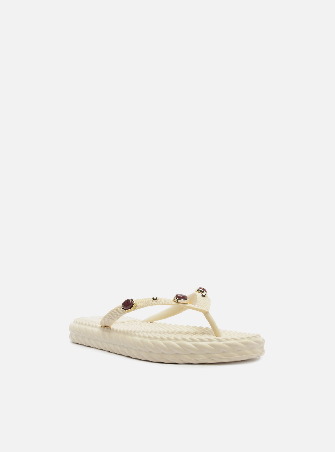 Chinelo Off White Marrocos Pedras Flip Flop — foto 2