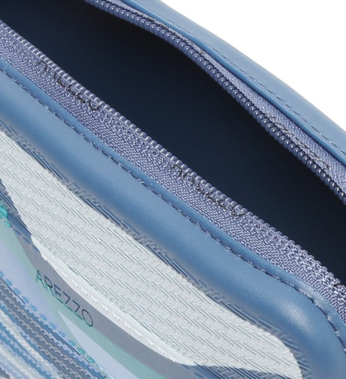 Pouch Azul Multicolorida Malu Brizza