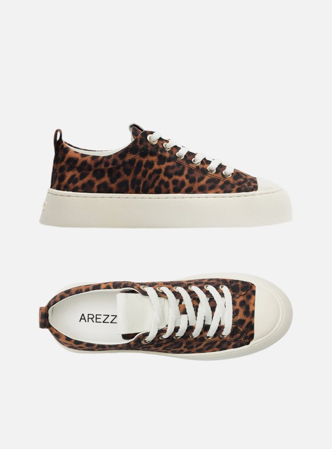 Tênis Animal Print Amarração Casual