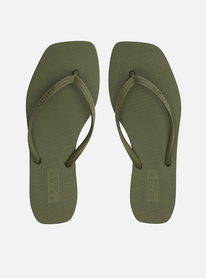Chinelo de Dedo Verde Militar Square Brizza