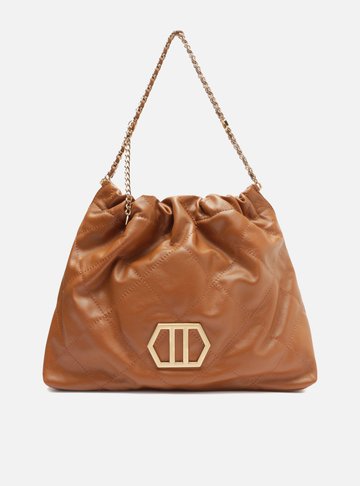 Bolsa Hobo Marrom Couro Esther Grande